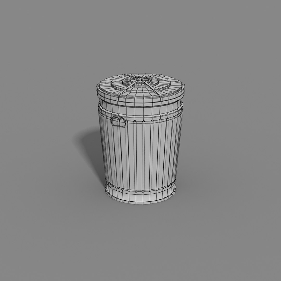 Metallic Trash Cans Garbage Dumpster 3d Max