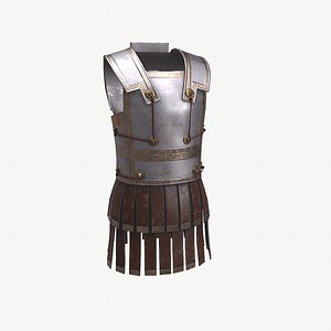 Ancient Armor PhillipsCuirass 3D Model Game Ready PBR Low Poly 3D model