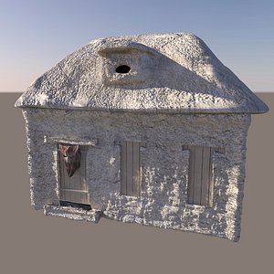 fantasy stone house 3d model