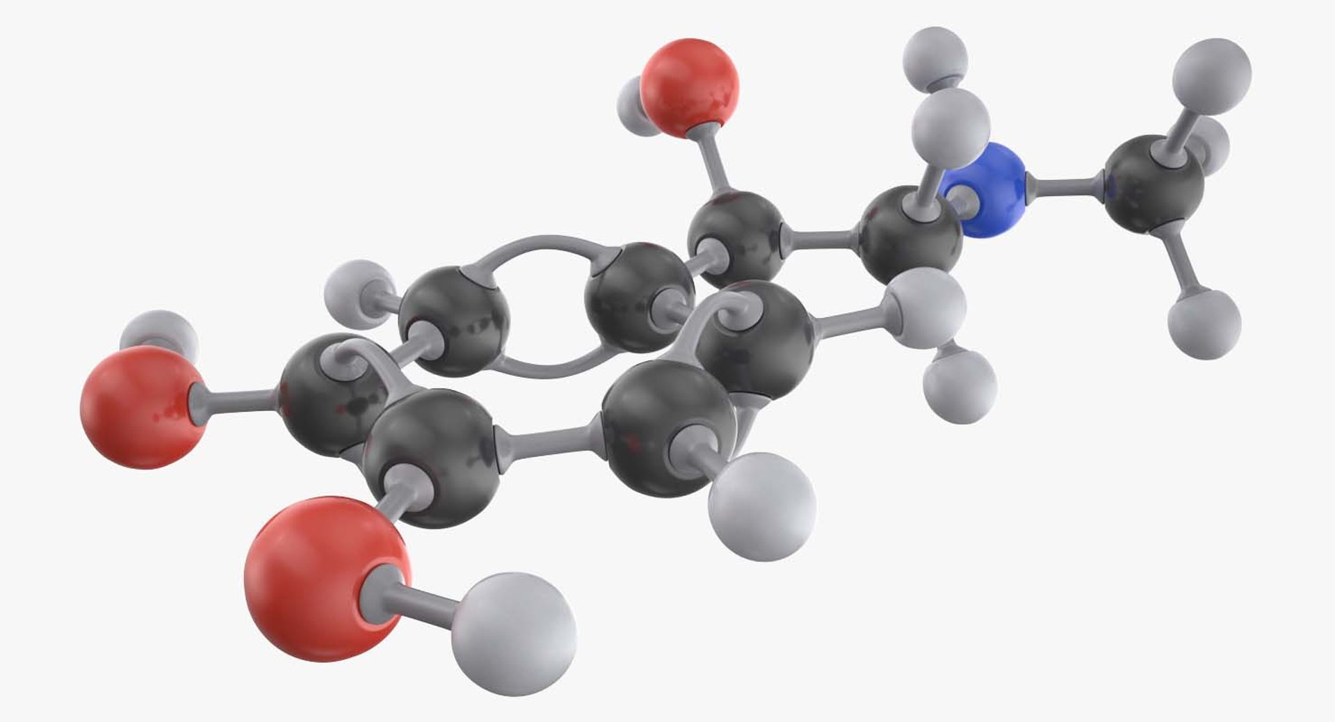 Epinephrine Molecule 3d Model