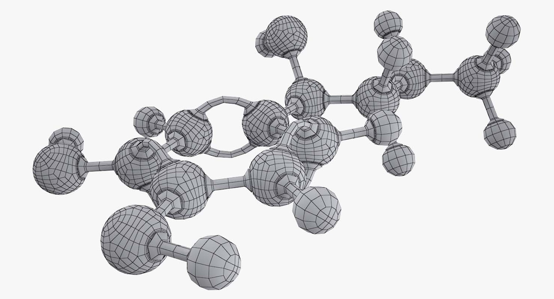 Epinephrine Molecule 3d Model