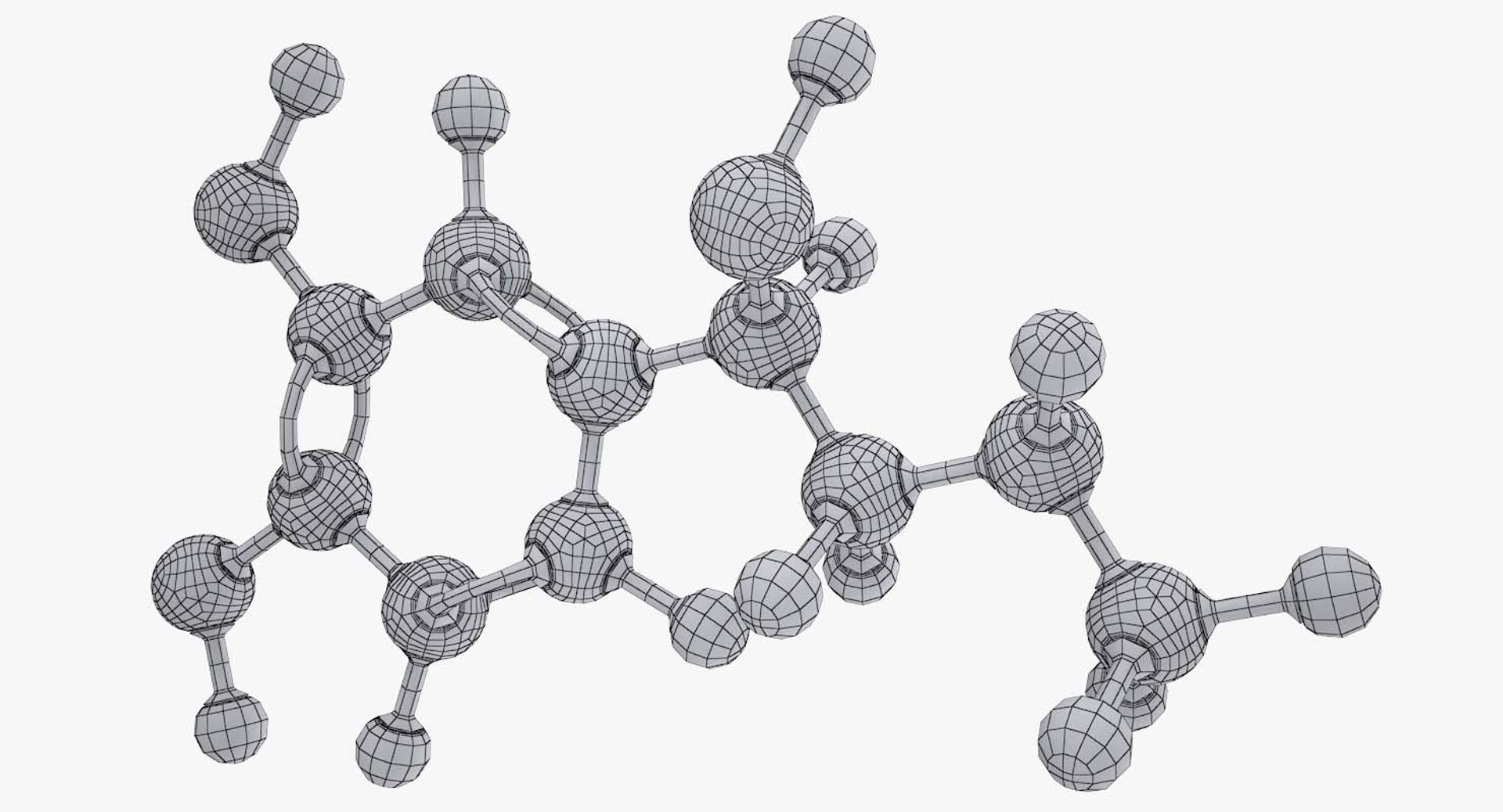 Epinephrine Molecule 3d Model