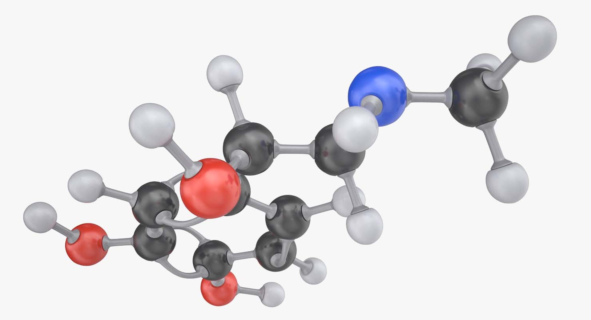 Epinephrine Molecule 3d Model