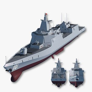 Chinese Navy Type 055 Destroyer 10000-tonne large Renhai class 3D