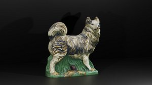 Sculpture of a dog for interior