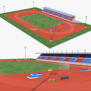 Athletics Run Track Stadium