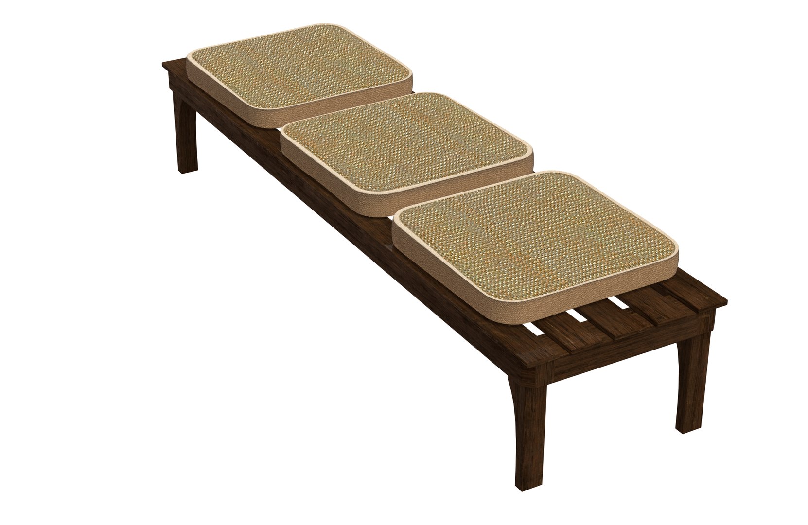 3d Model Bench Blender Cycles