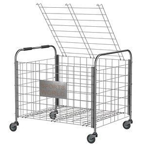 3D Metal ball storage steel empty model