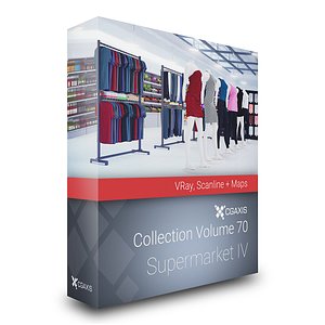 3d volume 70 supermarket market model