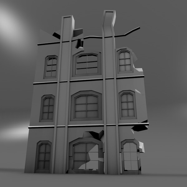 modelo 3d Pared rota 01 - TurboSquid 983226