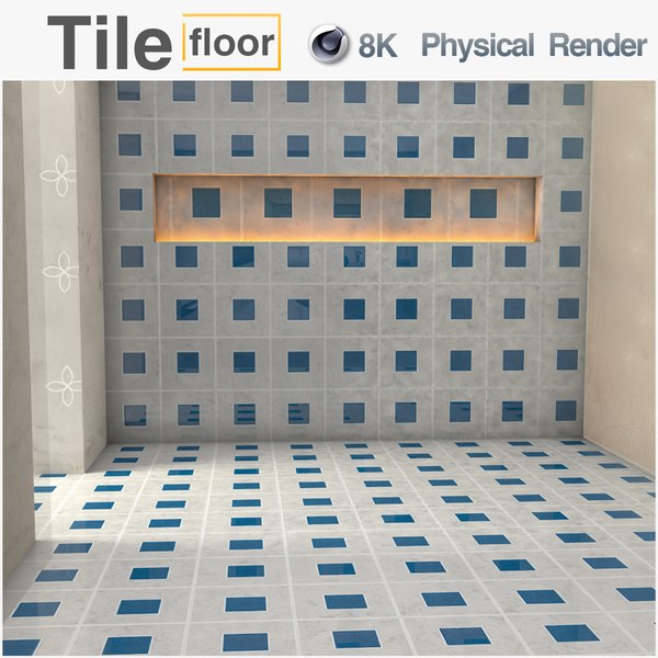 Texture PBR 8K Floor tiles C4D Physical Render 0093 3D model