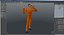 3D road worker greeting pose