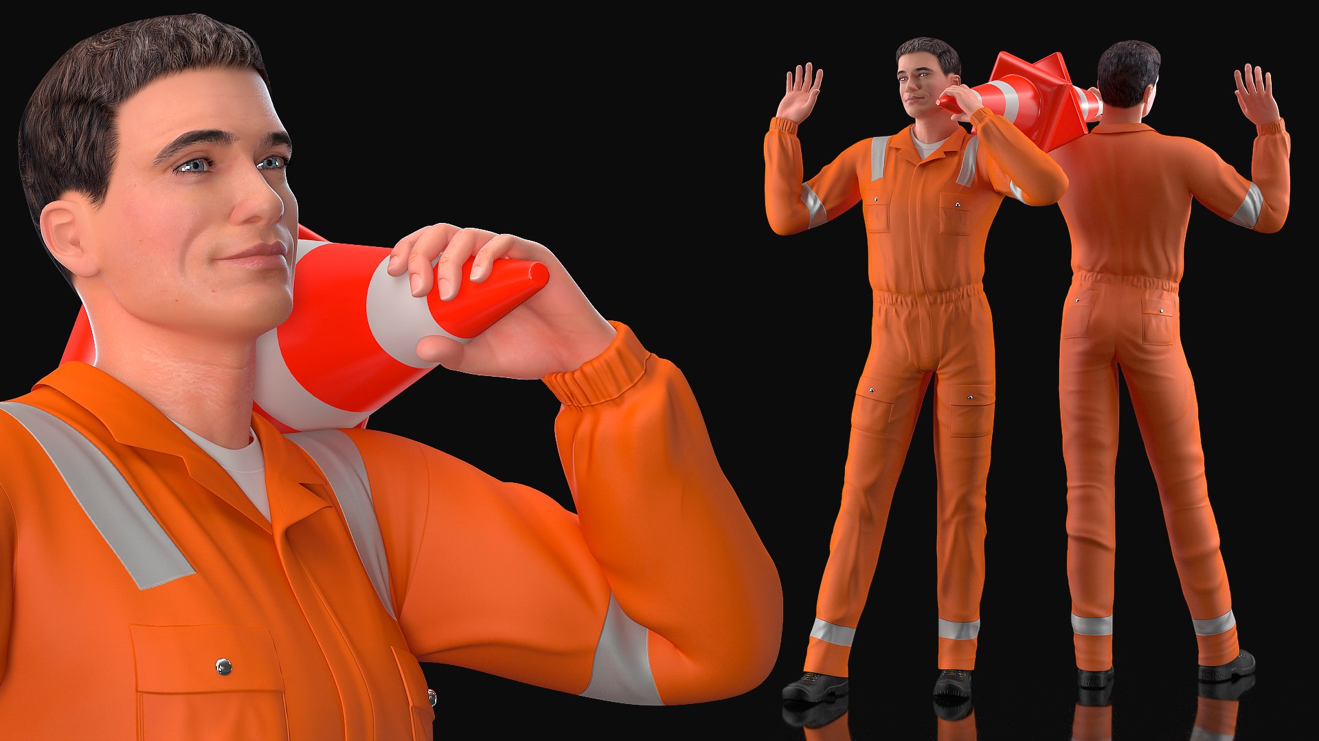 3D road worker greeting pose https://p.turbosquid.com/ts-thumb/Vk/ObcZem/MP796QMQ/roadworkergreetingpose3dsmodel001/jpg/1597071074/1920x1080/fit_q87/35fa98fed13ac1d308c02a6b2d84b036ad55a37f/roadworkergreetingpose3dsmodel001.jpg