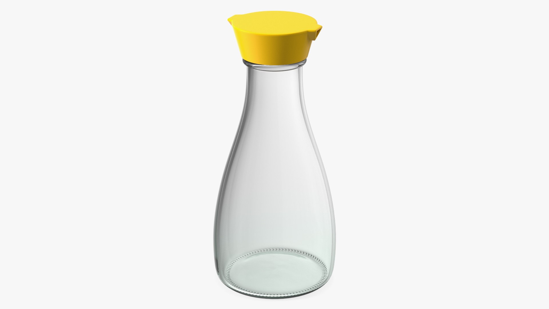 Empty Sauce Bottle 3D model preview