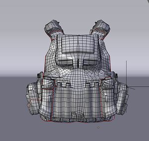 3d model of combat vest