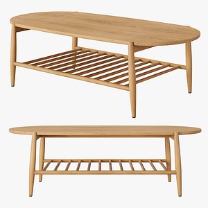 3D model La Redoute Jucca Solid  Oak Coffee Table