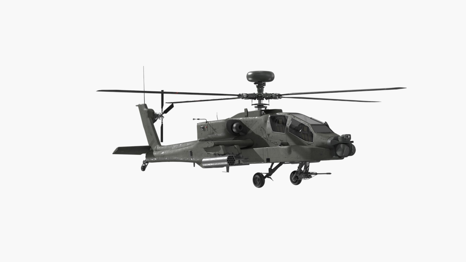 Attack Helicopter AH-64D Apache Rigged 3D Model - TurboSquid 2384837