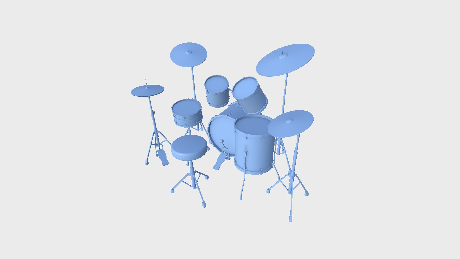 Drum 06 White - Drumming Music Instrument Design 3D Model - TurboSquid ...