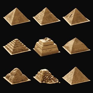 EGYPTIAN PYRAMID ANCIENT EGYPT TEMPLE TOMB COLLECTION model