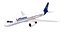 3D 3D model passenger aircraft Airbus A320 with 10 liveries