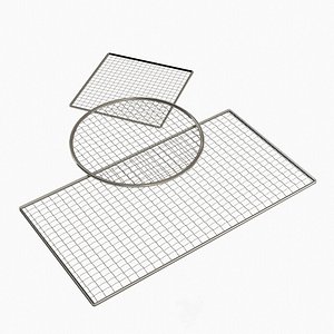 BBQ Steel grill wire grid model