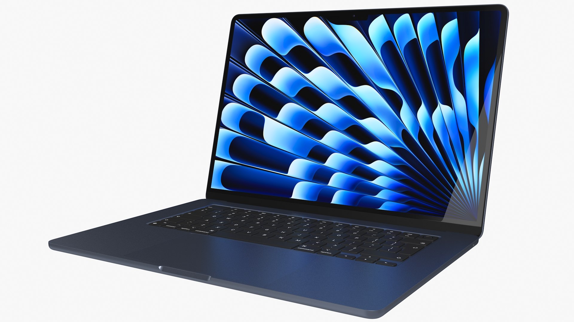 Apple MacBook Air 15 M3 2024 Midnight Rigged Model 3D