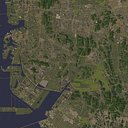 Incheon South Korea - city and urban in 25 km x 25 km