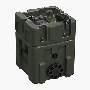 3d model military lithium battery box