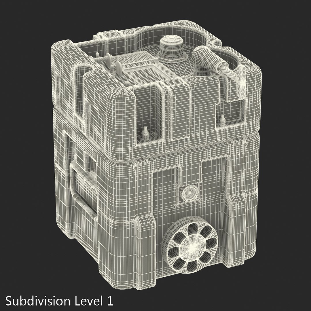 3d Model Military Lithium Battery Box