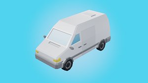Low Poly Mini Van