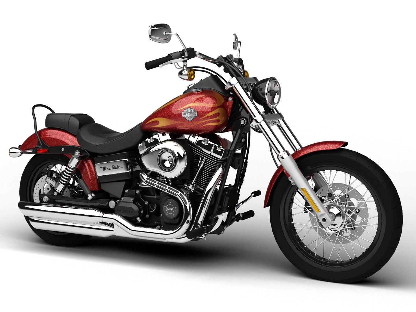 3d harley-davidson fxdwg dyna wide