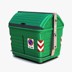3d garbage dumpster model