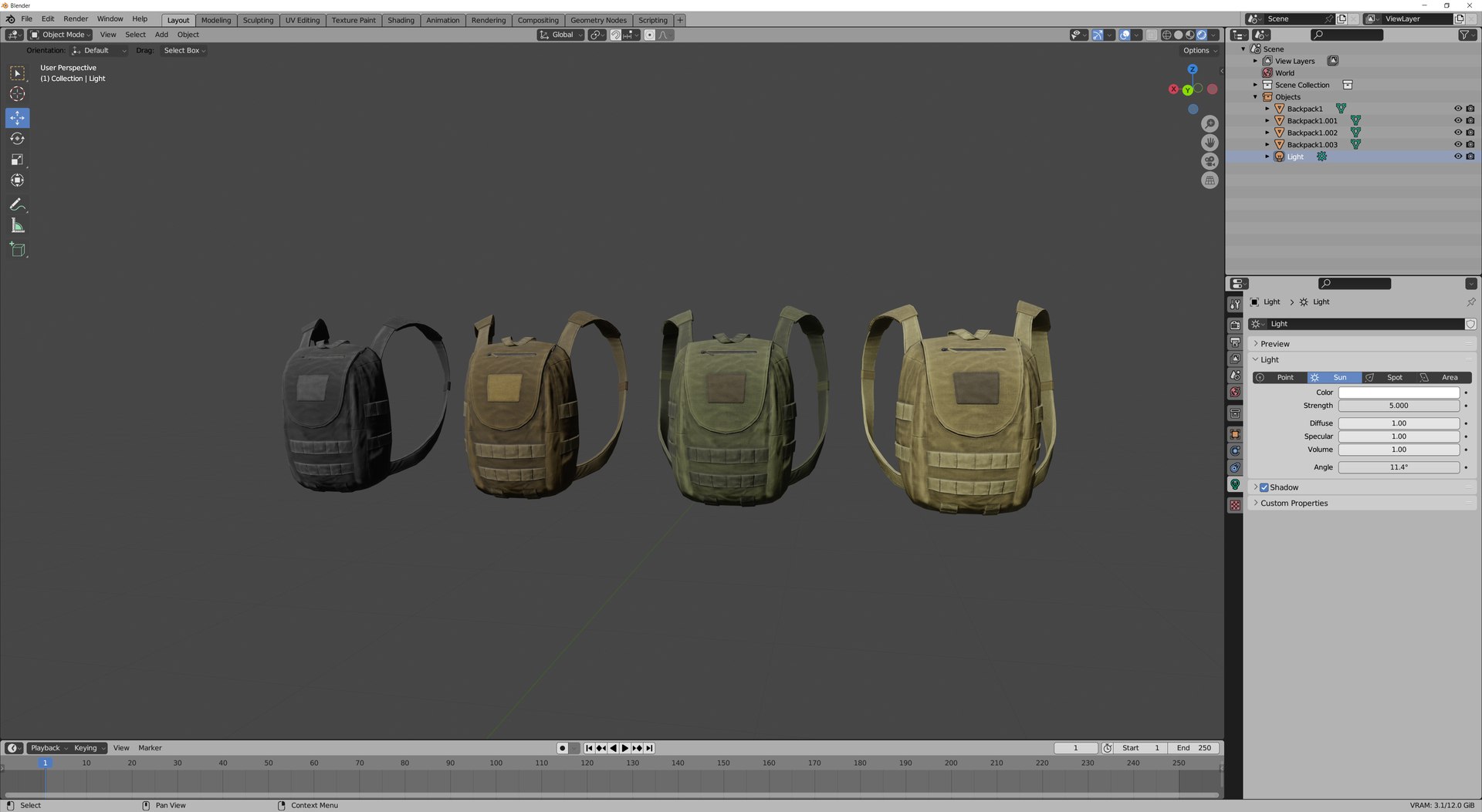 3D Backpack model https://p.turbosquid.com/ts-thumb/Vl/1RGrf5/Ob/blender/png/1724935294/1920x1080/fit_q87/e0e63f79190ddabfc534bb67f46169dcc3312ce0/blender.jpg