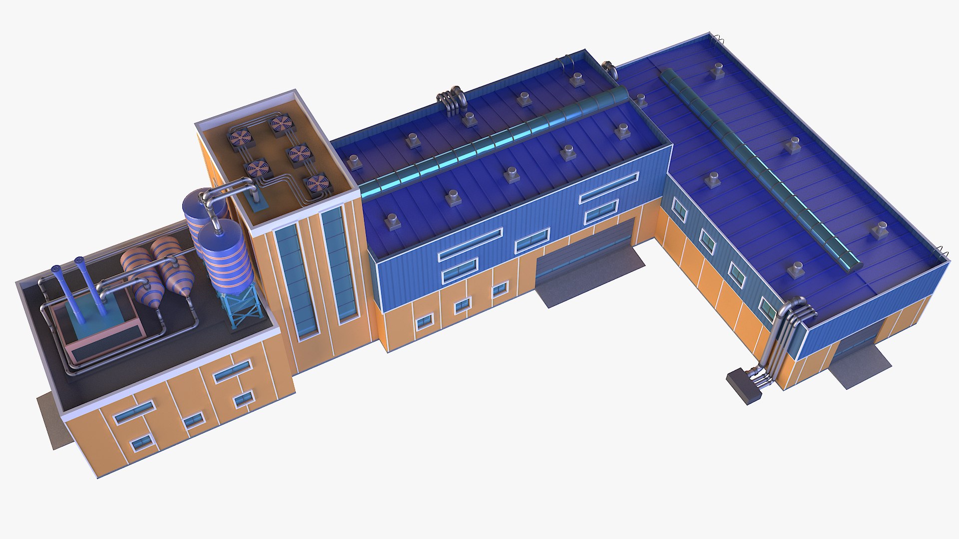 Industrial building model - TurboSquid 1544767