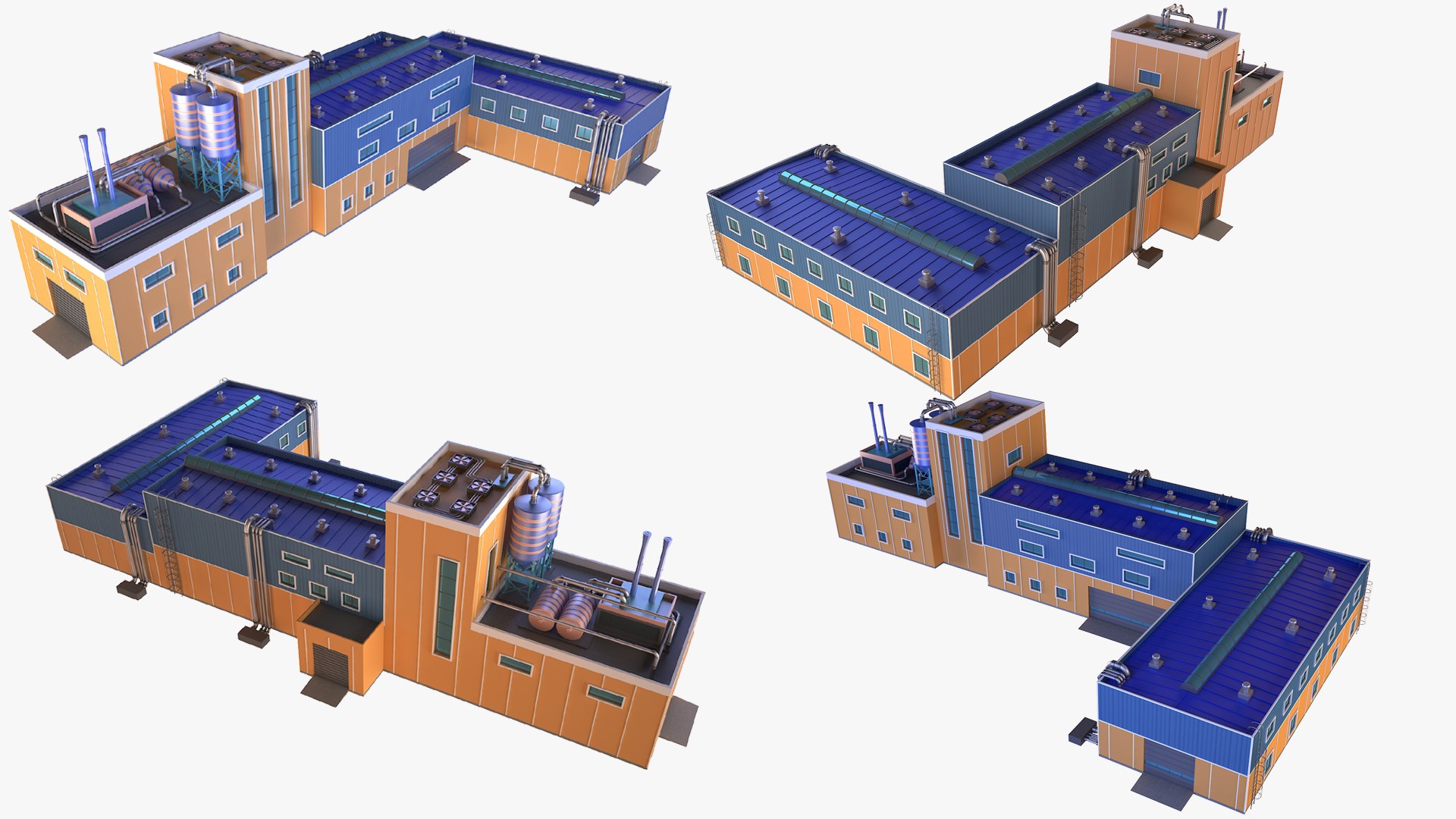 Industrial building model - TurboSquid 1544767