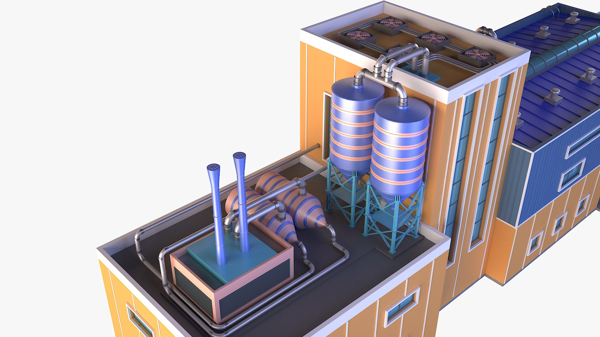 Industrial building model - TurboSquid 1544767