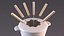 Iron Fondue Set Beige
