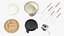 Iron Fondue Set Beige