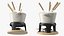 Iron Fondue Set Beige