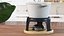 Iron Fondue Set Beige