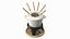 Iron Fondue Set Beige