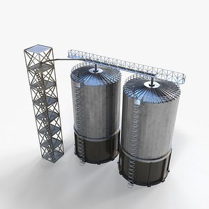 3D Industrial Silo