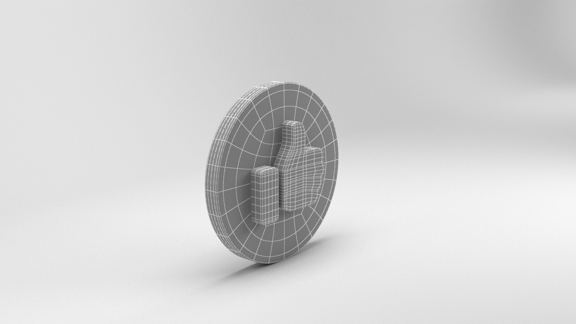 3D Facebook Icon Model - TurboSquid 1291341