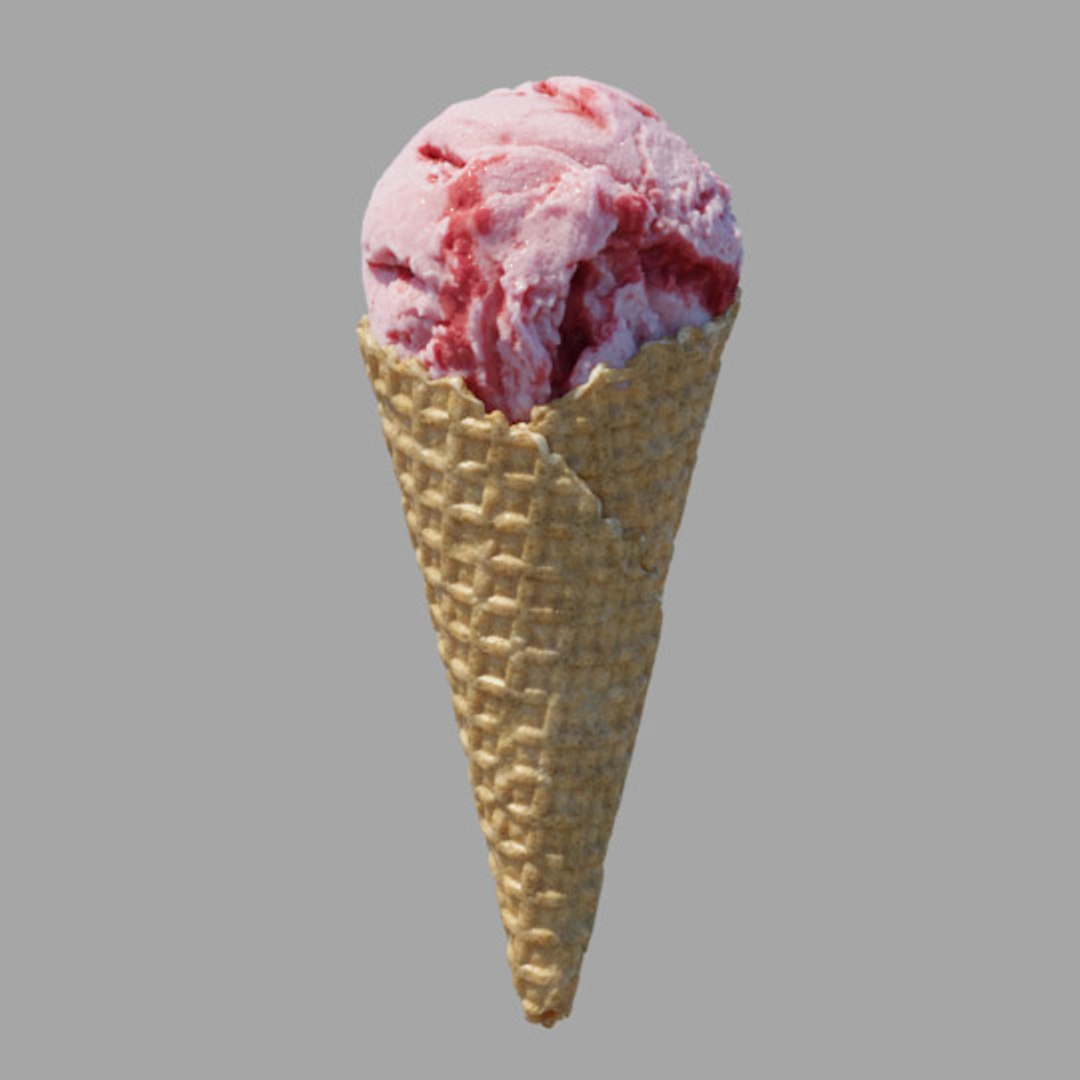 3D ice cream waffle cone https://p.turbosquid.com/ts-thumb/Vl/DdFqWl/Pp6sx2hx/2strawberry_render.0/jpg/1563147444/1920x1080/fit_q87/c2eb4e6c22d4b23fe545484c0229eaedcfc44859/2strawberry_render.0.jpg