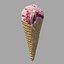 Ice Cream Waffle Cone Strawberry