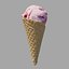 Ice Cream Waffle Cone Strawberry