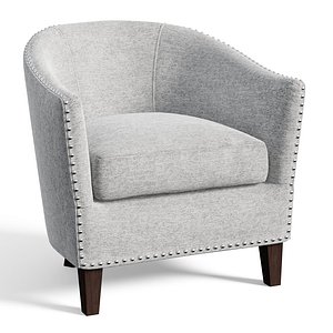 3D Stansbury Wide Barrel Chair model