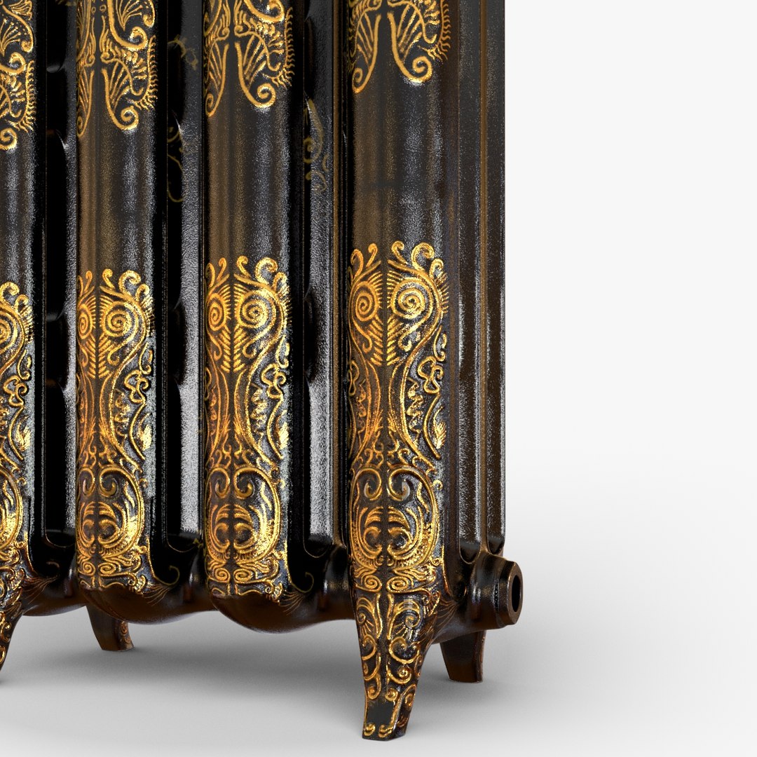 Ornate Antigue Radiator 3d Model