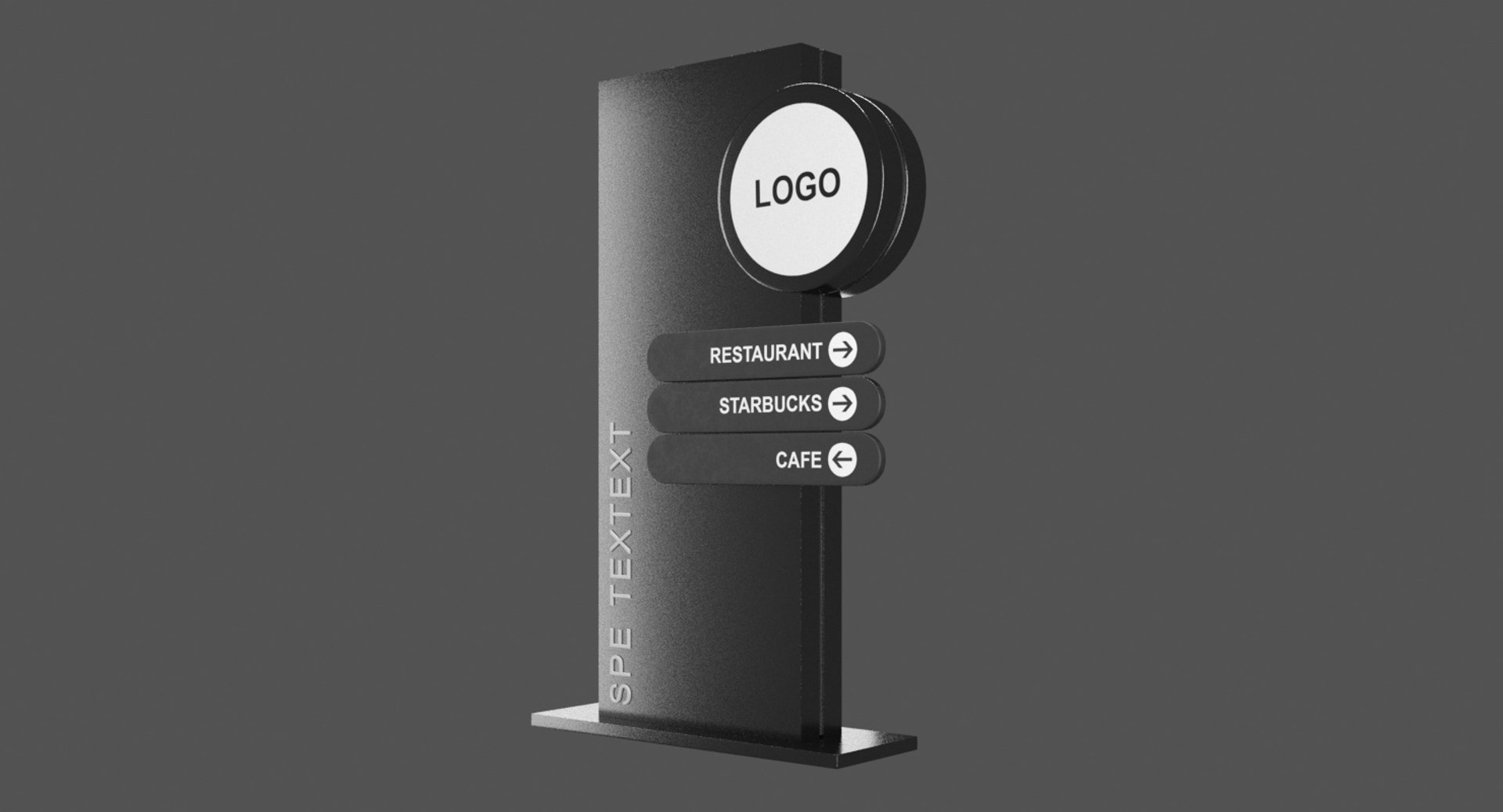 Totem sign 3D model - TurboSquid 1255060