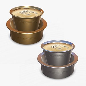 3D model Indian Traditional Coffee Tea Cup Low-poly PBR